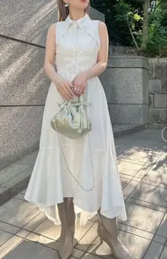 新品タグ付き✨ イレヘムシャツワンピース