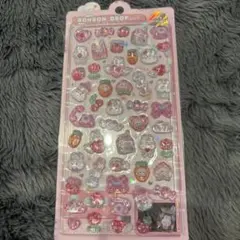 み*ち様 ボンボンドロップシール　ももいろボンボン