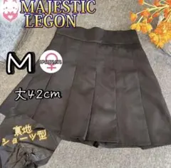 マジェスティックレゴン プリーツスカパン ブラック M ミニスカート