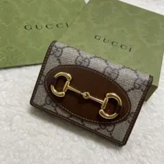 GUCCI　グッチ　折り財布　ホースビット　　美品❗
