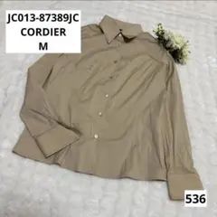 CORDIER コルディア M ブラウス 長袖シャツ ベージュ 通勤 オフィス