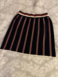TOMMY HILFIGER GOLF ネイビー ストライプ スカートＭ