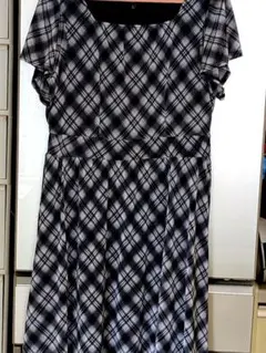 【値下げ】Talbots　 チェック柄 半袖ワンピース M