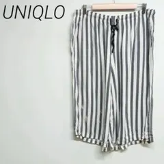UNIQLOストライプ ショートパンツ ドローストリング付き　XL ☆2914