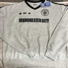マンチェスターシティ公式スウェットトレーナー Lサイズ オートミール 長袖ロンt