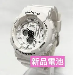 CASIO Baby-G ホワイト アナデジ 腕時計【BA-120SP】