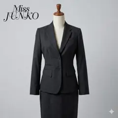 Miss JUNKO ミスジュンコ ウール100% パンツスーツ 黒 ビジネス - メルカリ