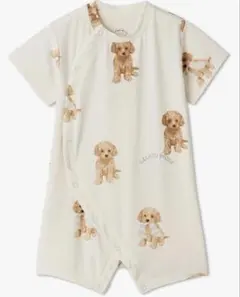 プードル柄ロンパース