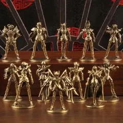 聖闘士星矢黄金聖闘士金属フィギュア12体銅色