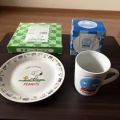 PEANUTS スヌーピー マグカップ プレート セット♯