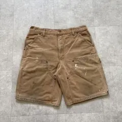 90s USA製 カーハート ダブルニー ショーツ ショートパンツ B80BRN
