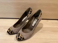 ダイアナ ヒョウ柄 ハイヒール 8cm