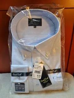 Daniel Dodd 長袖ドレスシャツ 4L ブルー系ストライプ 新品