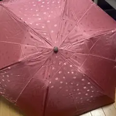 花柄ジャガード折りたたみ傘 ピンクのサムネイル