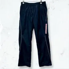 s028 デサント ウインドブレーカー パンツ 紺 L レディース スポーツ