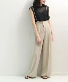 TAブッチャーショルダーストラップ NOBLE ノーブル パンツ ベージュ