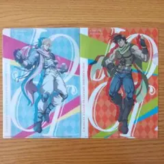 ジョジョ　マツキヨ　マツキヨココカラ　クリアファイル　ジョセフ＆シーザー　2枚