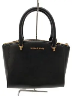 MICHAEL KORS ブラックレザー ハンドバッグ