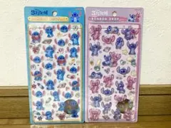 スティッチ エンジェル ボンボンドロップシール 2種 まとめ売り ドロップシール