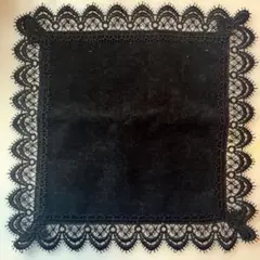 【美品】近沢レース　Chikazawa ブラック　黒 レース　ハンカチ