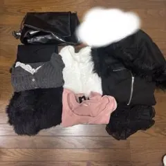 冬服まとめ売りshein ロンTショーパントートバッグ
