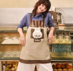 ラブブ POPBEAN コーヒーファクトリー エプロン