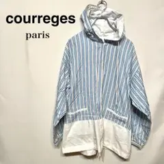 courreges paris パーカー ストライプ柄 長袖 ポケット　パリ