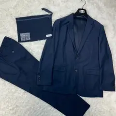 極美品✨ SHIPS 洗える トラベルスーツ ストレッチ ネイビー Lサイズ