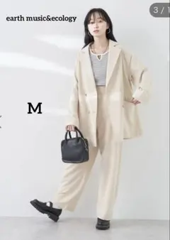 新品《earth music&ecology》マリンパンツ　ワイドパンツ　M