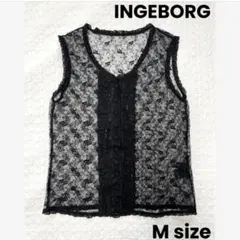 インゲボルグ　レース編みニットベスト　本日迄の出品‼️ インゲボルグ レース編みニットベスト 本日迄の出品‼️ - メルカリ