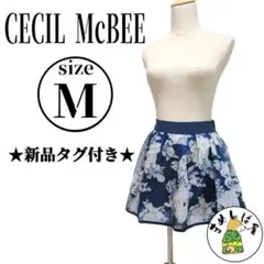 CECILMcBEE【M】★新品タグ付★ スカパン ミニスカート フレア 花柄