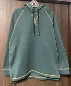 コムサコミューン　ダークグリーン　パーカー　裏起毛　Mサイズ