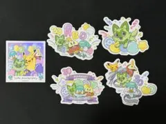 ポケモン30周年 ステッカー ワニノコ ヒノアラシ チコリータ 韓国限定