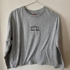 Disney ミニーマウス Tシャツ グレーとマスタード2つセット