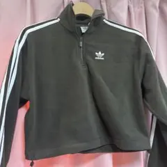 adidas ポーラーフリース 1/2ジップ ルーズスウェット