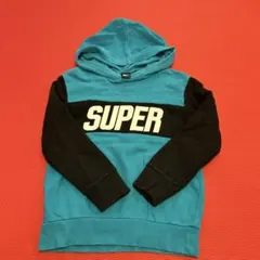 RAD CUSTOM パーカー ブルー ブラック
