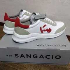 限定品・新品！！ SANGACIO BLOW スニーカー ホワイト/レッド にゅ 