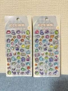 ぷくぷくシール　カラフルシール 2シートセット