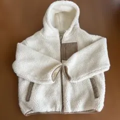 ホワイト ボアジャケット Lサイズ