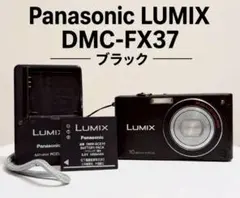 ！動作品　Panasonic LUMIX DMC-FX37 ブラック 充電器つき
