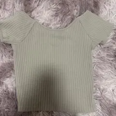 EMODA クロップド丈 リブ 半袖 Tシャツ FREESizeのサムネイル
