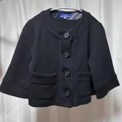 BURBERRY バーバリー　ブルーレーベル　ノーカラージャケット 38