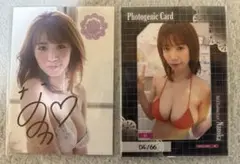 【直筆サイン入り】　菜乃花　トレカ&フォトジェニックカード　セット