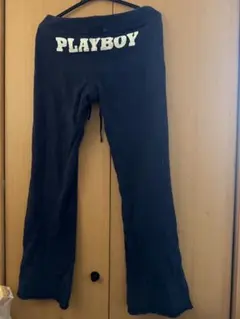 最終値下げ！moussy×PLAYBOY スウェットパンツ ネイビー美品送料込みのサムネイル