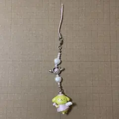 サンリオ　ポムポムプリン 夢みるエンジェル　ストラップ　キーホルダー※状態要確認のサムネイル