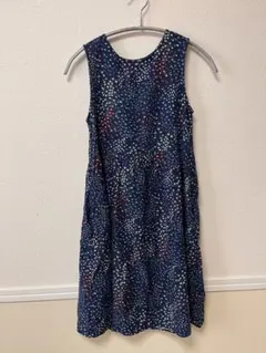 GIRLS フラワープリントワンピース（ノースリーブ）