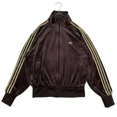 り*ぅ様 @4323 adidas ファイヤーバード トラックトップ ベロア ブ