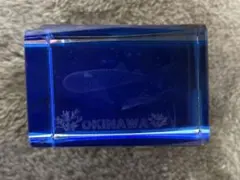 沖縄クリスタル置物　ジンベイザメ