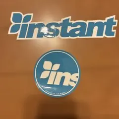 Instant スケートボード ステッカー 2枚セット