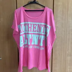RNAロゴプリント 半袖Tシャツ ピンクのサムネイル